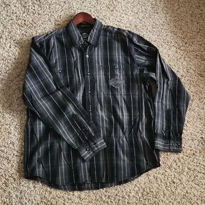 Mens Harley Davidson button down- L